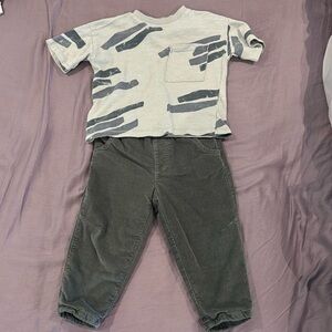 Zara matching blue 12-18 month set